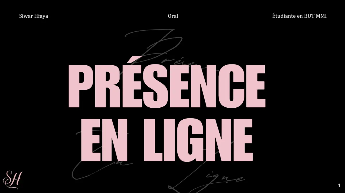 première page du diapo